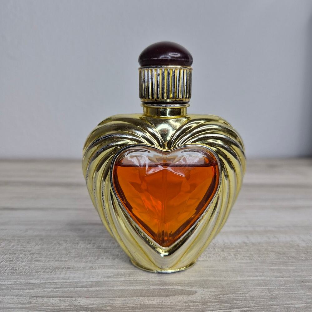 Vintage VS Rapture Perfume Gold Heart Bottle 1.7oz 50ml Discontinued 90% Full